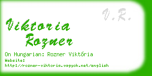 viktoria rozner business card