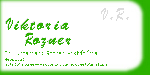 viktoria rozner business card